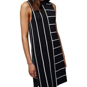 Topshop Sleeveless Striped Knit  Sweater Dress